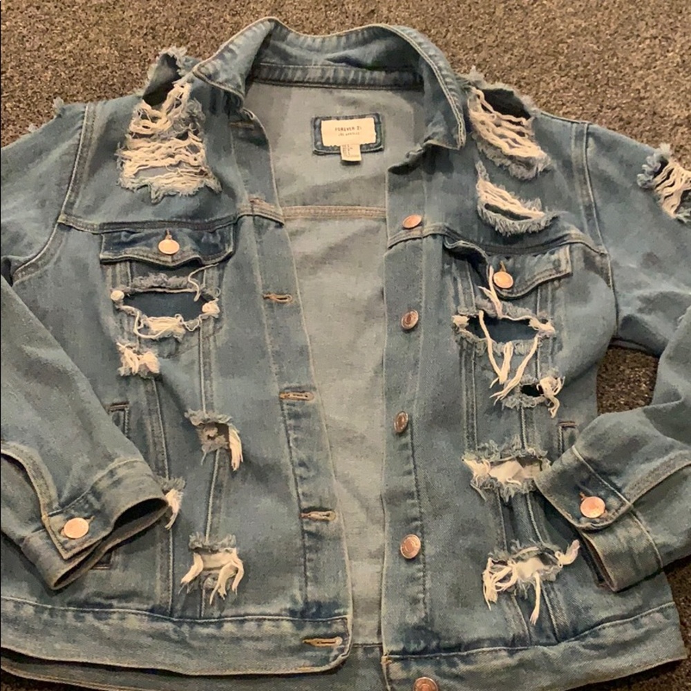 Distressed Jean Jacket